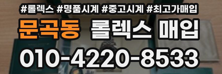 문곡동 롤렉스 매입