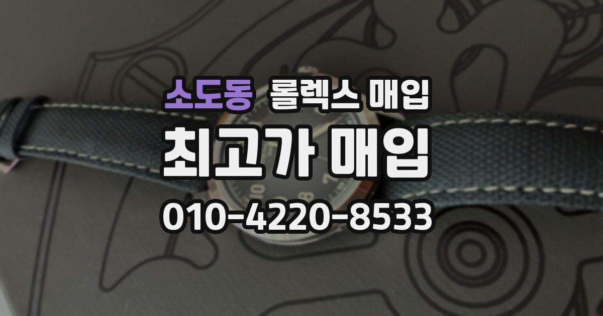 소도동 롤렉스 매입