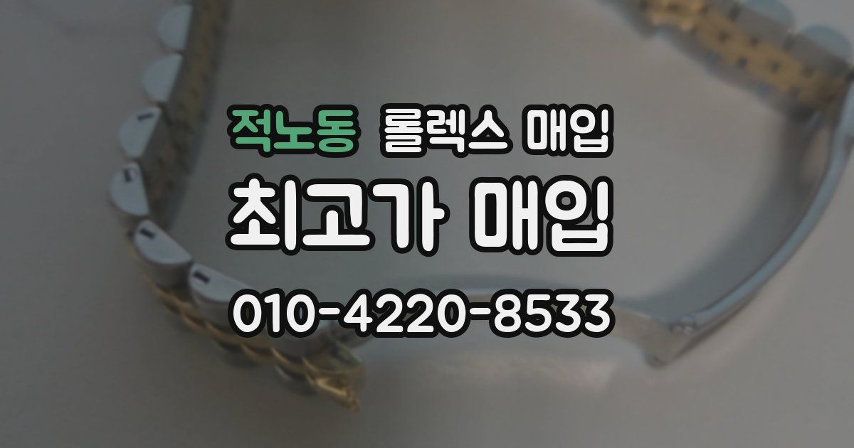 적노동 롤렉스 매입