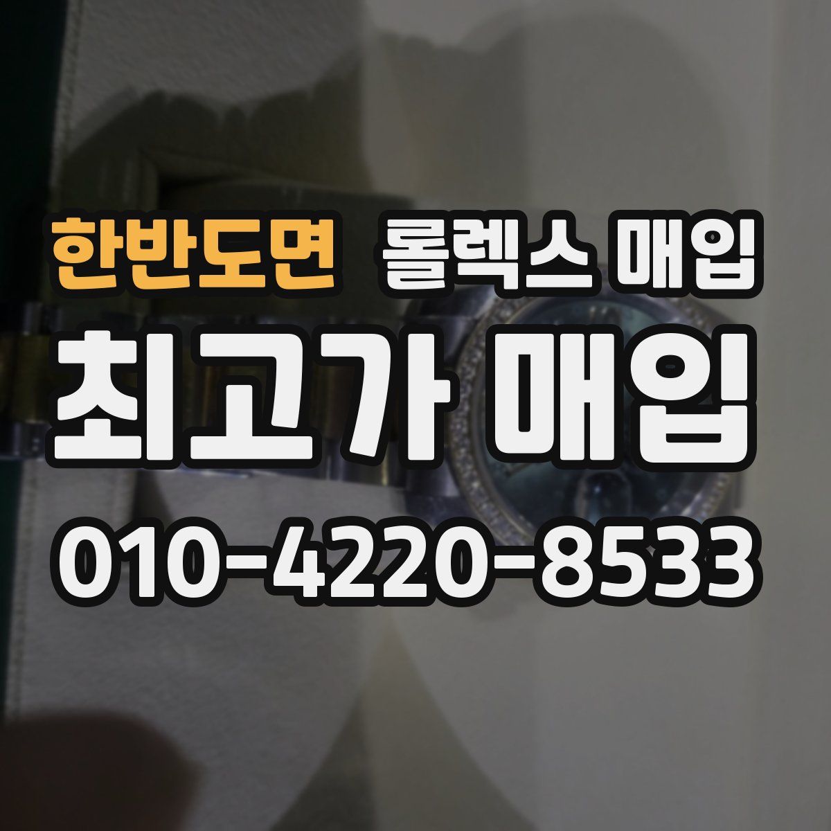 한반도면 롤렉스 매입