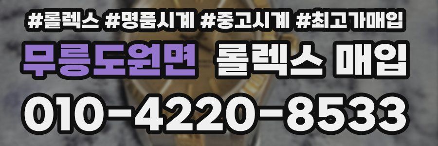 무릉도원면 롤렉스 매입