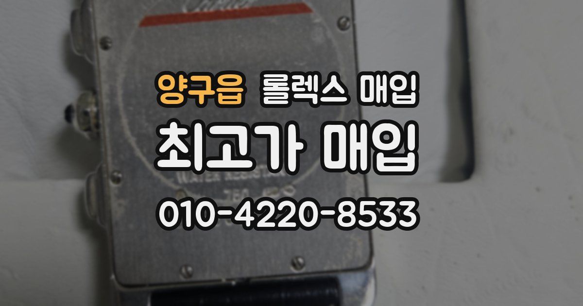 양구읍 롤렉스 매입