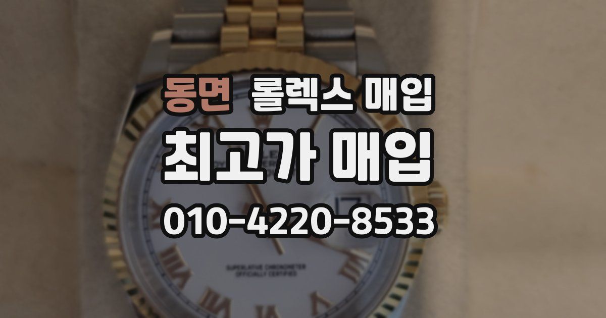 동면 롤렉스 매입