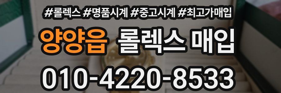 양양읍 롤렉스 매입