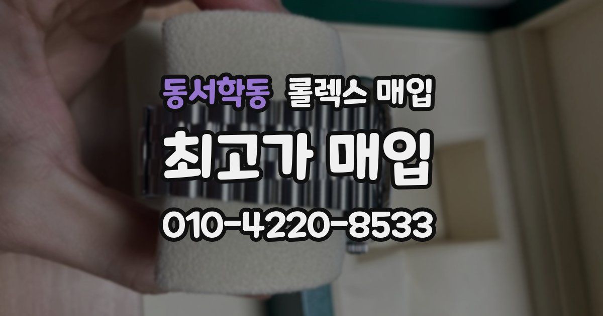 동서학동 롤렉스 매입