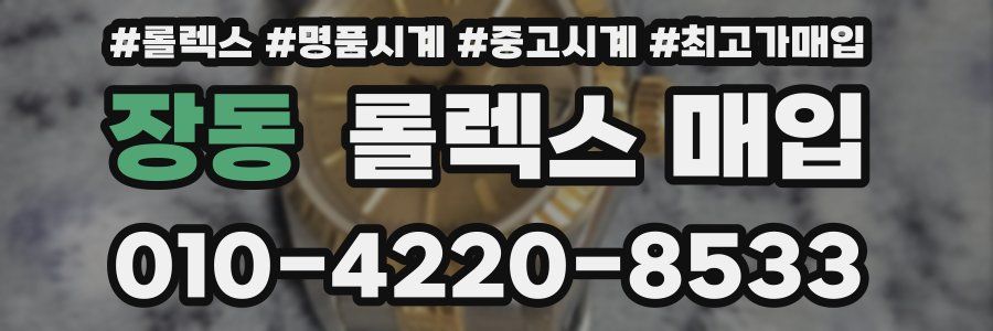 장동 롤렉스 매입