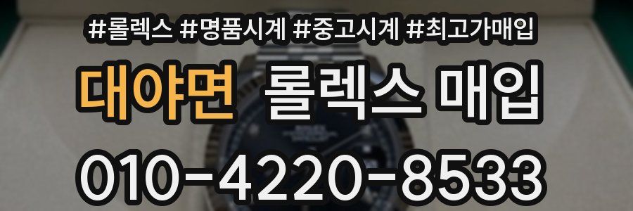 대야면 롤렉스 매입