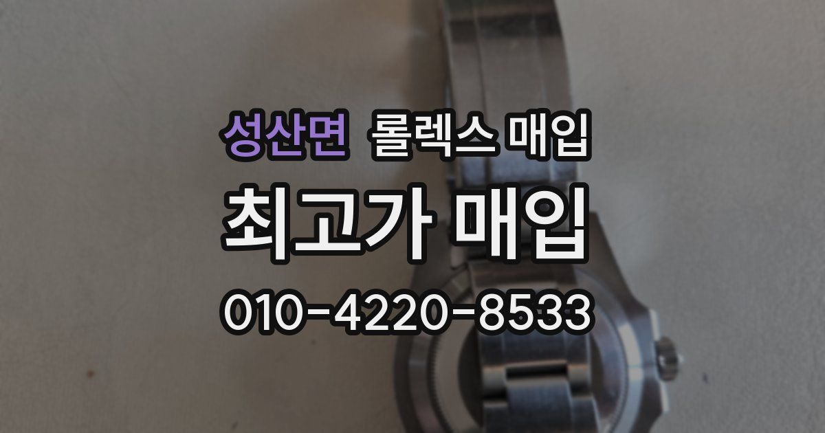 성산면 롤렉스 매입