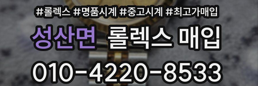 성산면 롤렉스 매입
