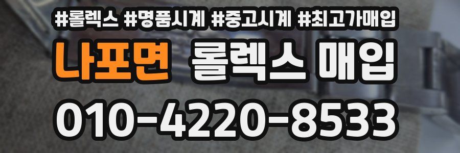 나포면 롤렉스 매입
