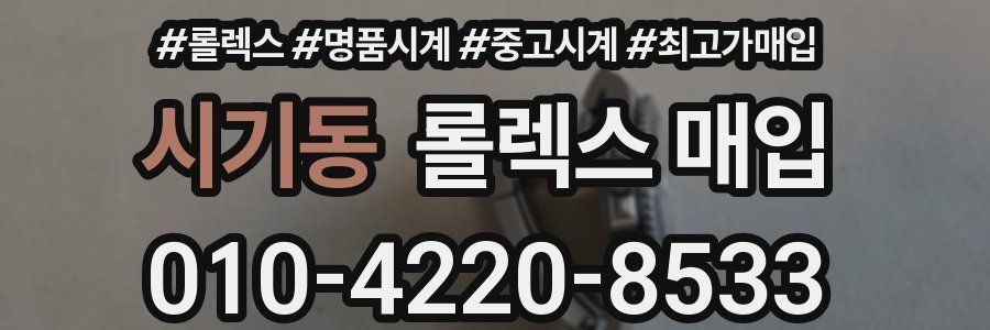 시기동 롤렉스 매입