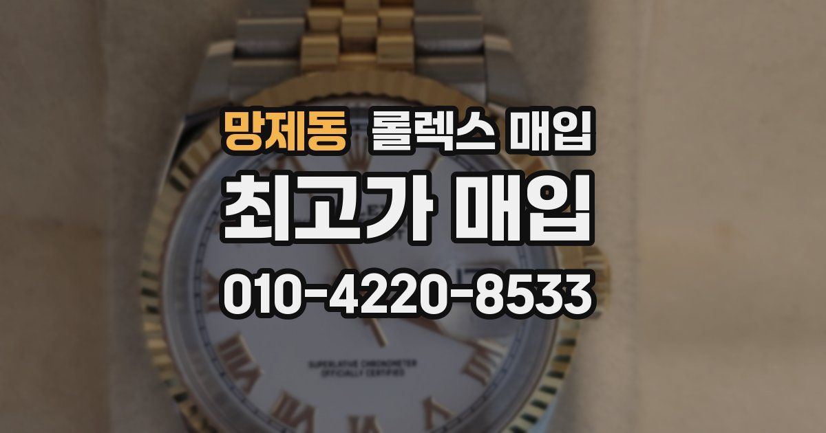 망제동 롤렉스 매입