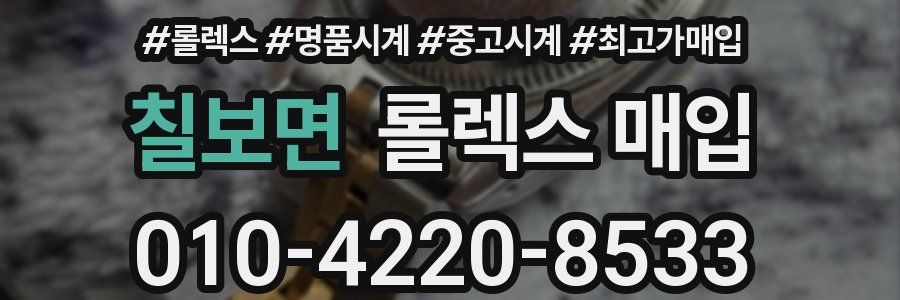 칠보면 롤렉스 매입