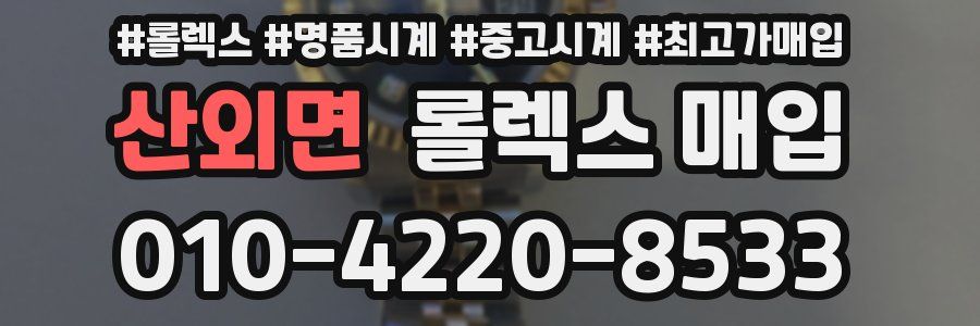 산외면 롤렉스 매입