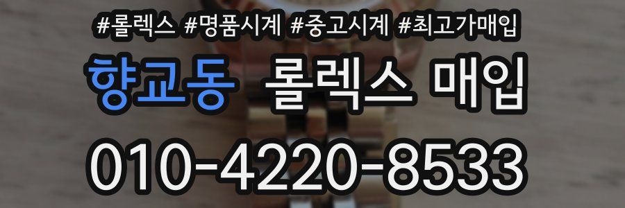향교동 롤렉스 매입