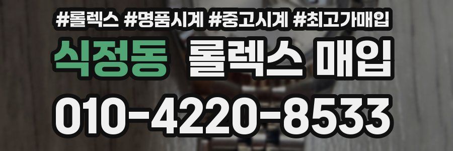식정동 롤렉스 매입