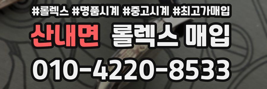 산내면 롤렉스 매입