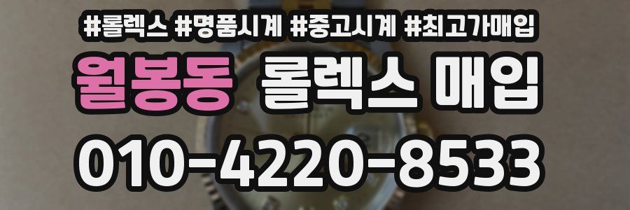 월봉동 롤렉스 매입
