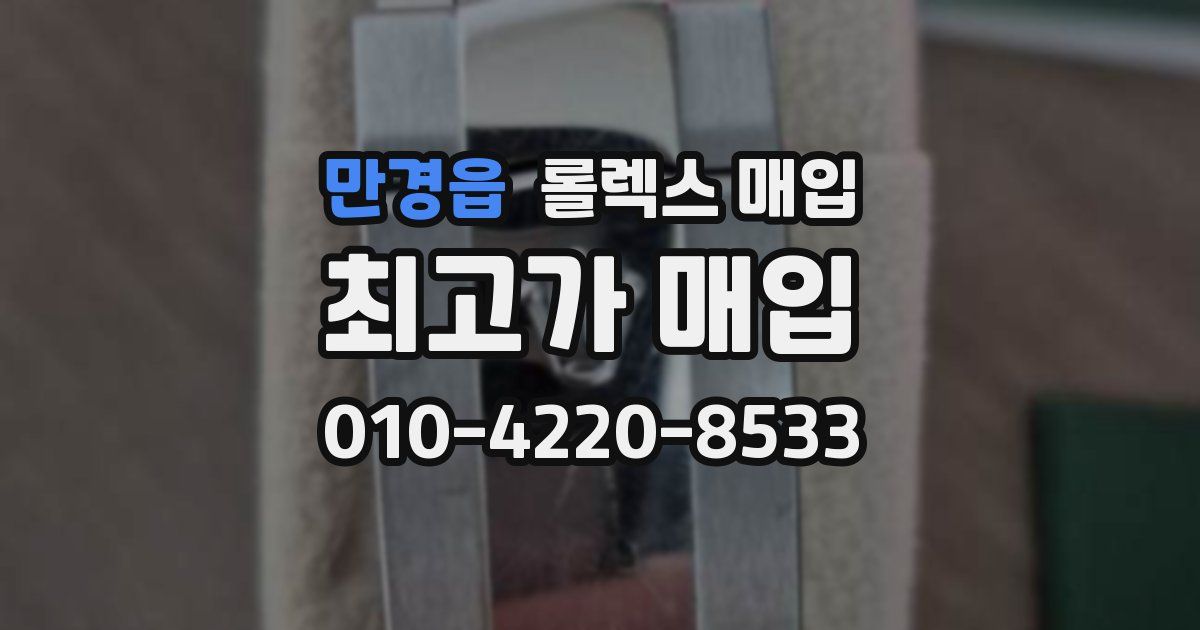 만경읍 롤렉스 매입
