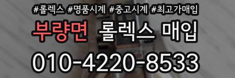 부량면 롤렉스 매입