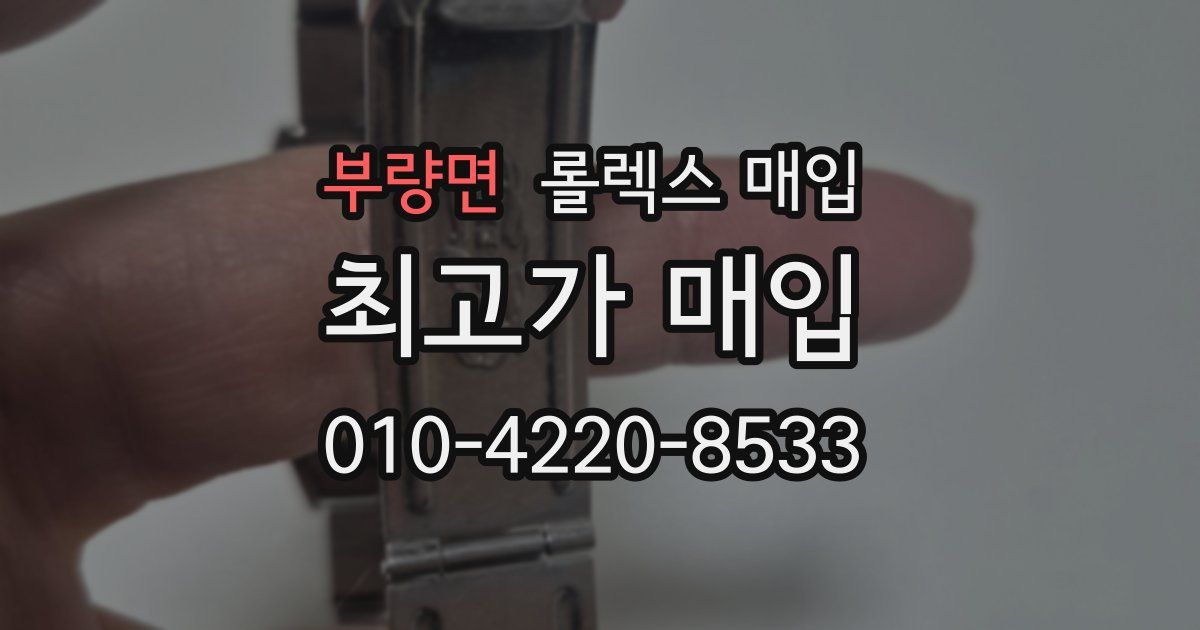 부량면 롤렉스 매입