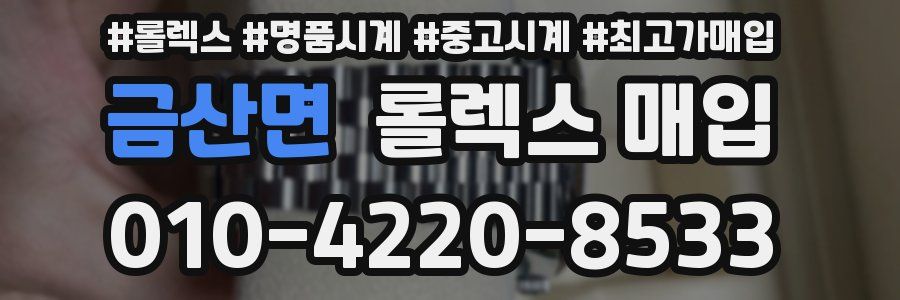 금산면 롤렉스 매입