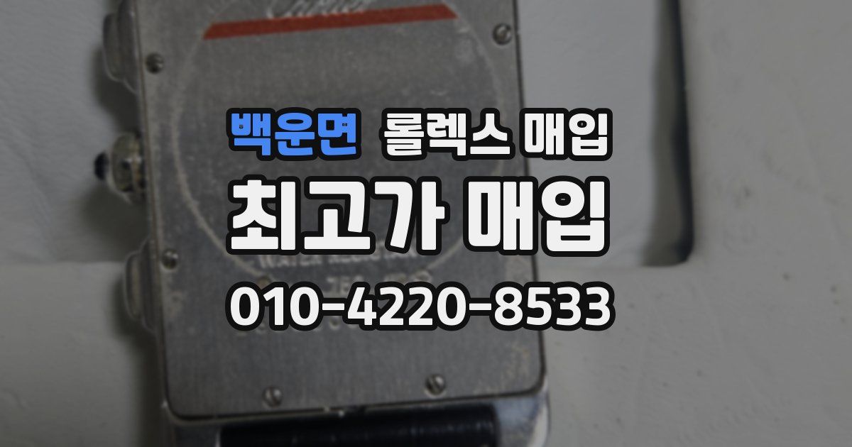 백운면 롤렉스 매입