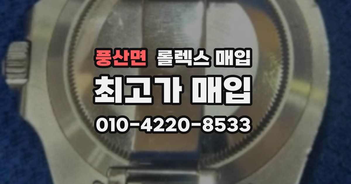 풍산면 롤렉스 매입