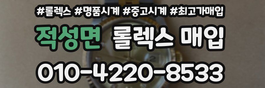 적성면 롤렉스 매입