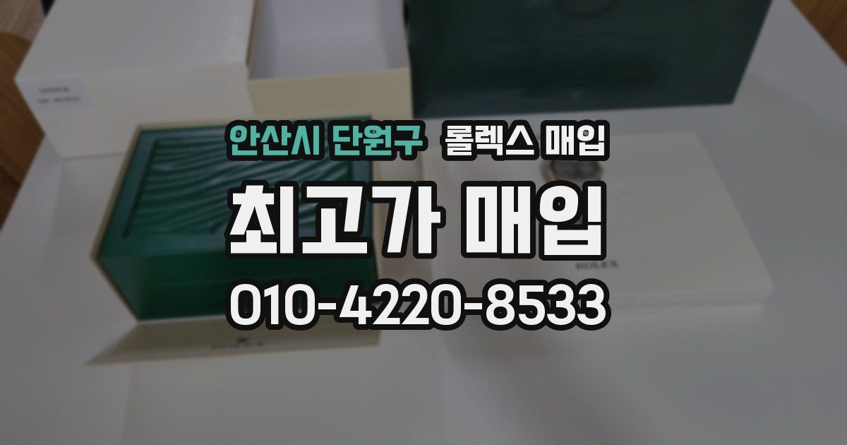 안산시 단원구 롤렉스 매입