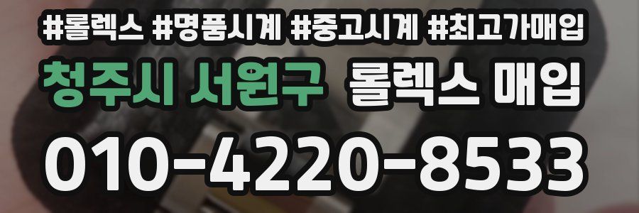 청주시 서원구 롤렉스 매입