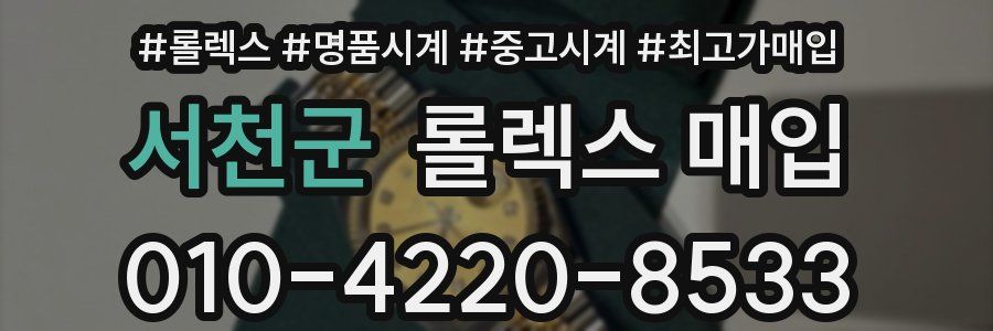 서천군 롤렉스 매입