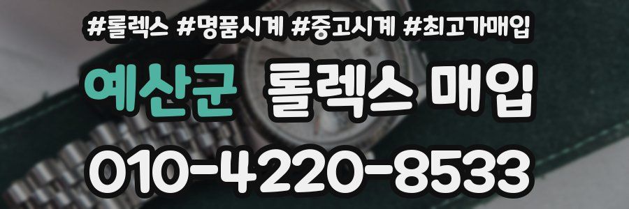 예산군 롤렉스 매입