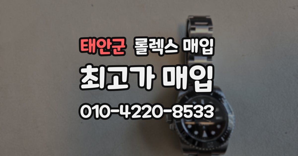 태안군 롤렉스 매입