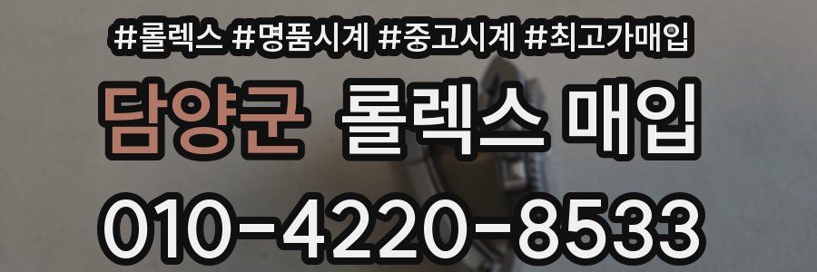 담양군 롤렉스 매입