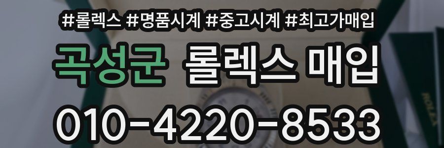 곡성군 롤렉스 매입