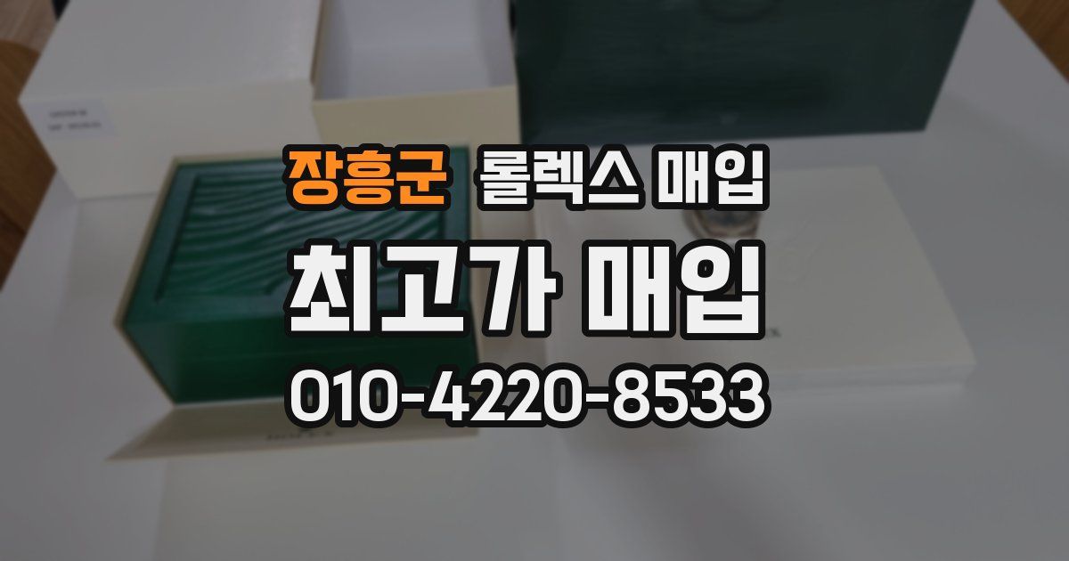장흥군 롤렉스 매입