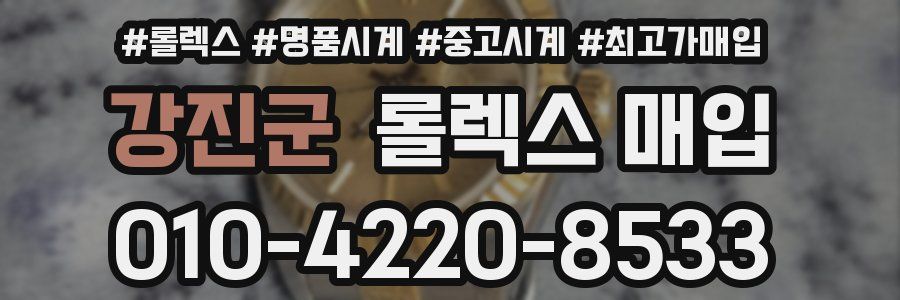 강진군 롤렉스 매입