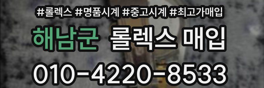 해남군 롤렉스 매입