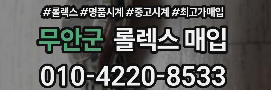 무안군 롤렉스 매입