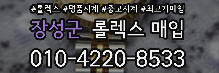 장성군 롤렉스 매입