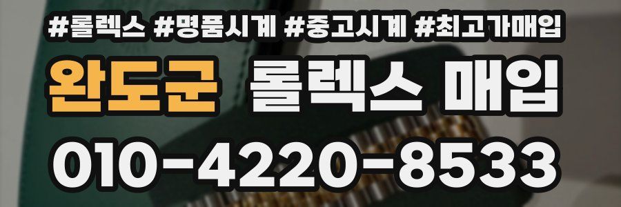 완도군 롤렉스 매입