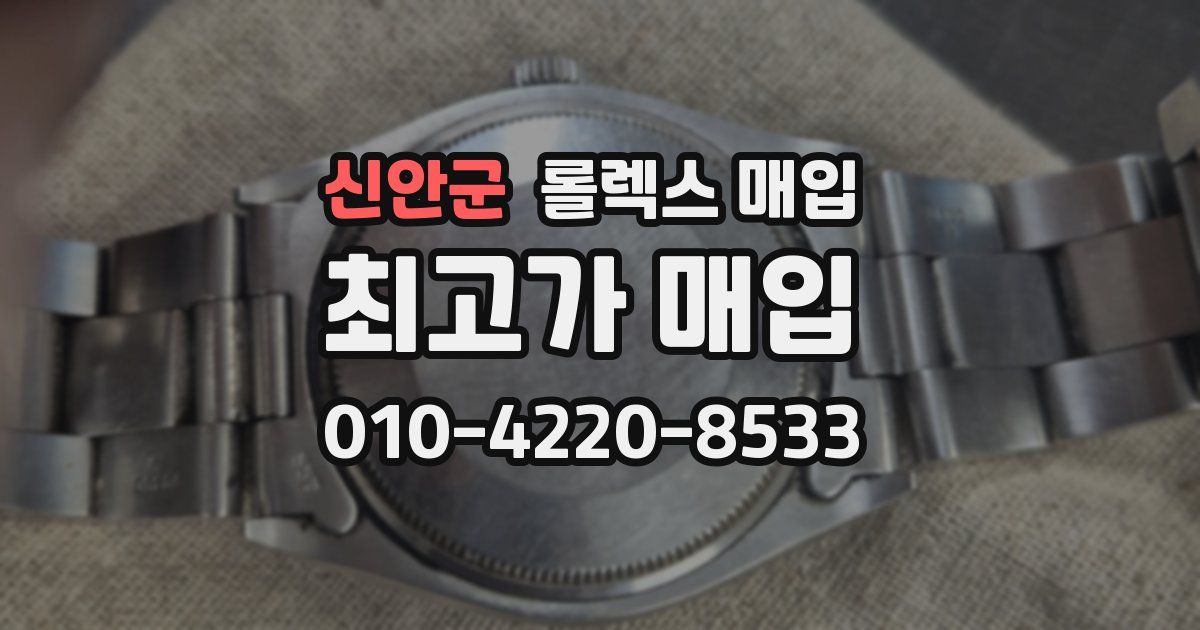 신안군 롤렉스 매입