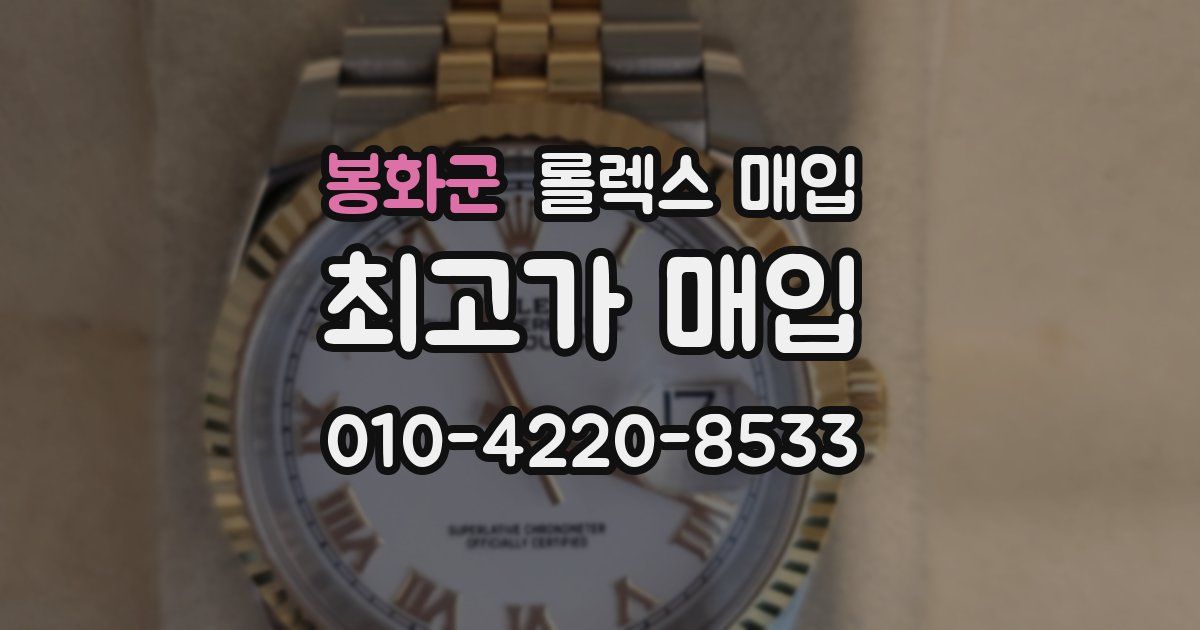 봉화군 롤렉스 매입