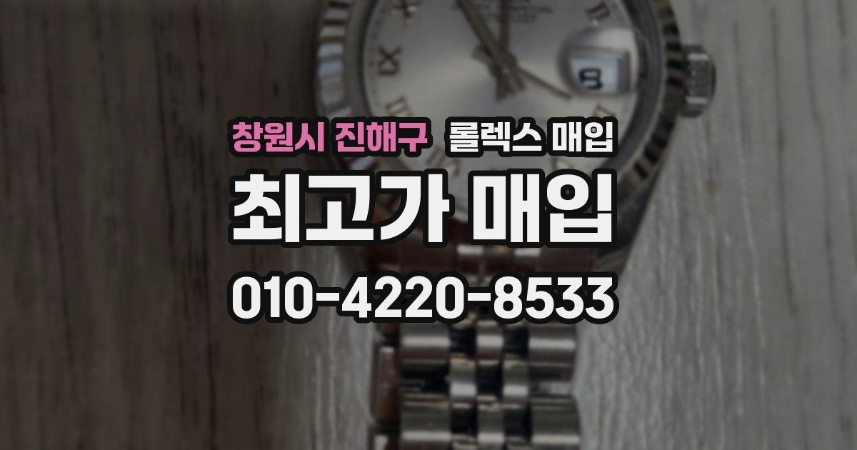 창원시 진해구 롤렉스 매입