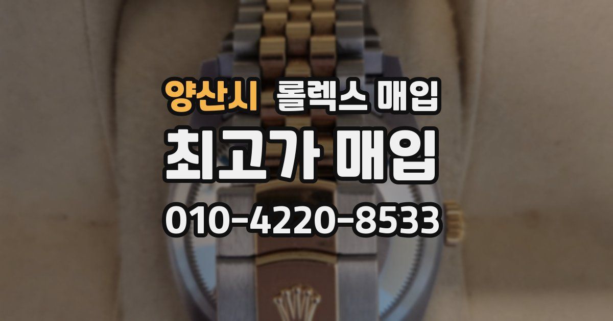 양산시 롤렉스 매입