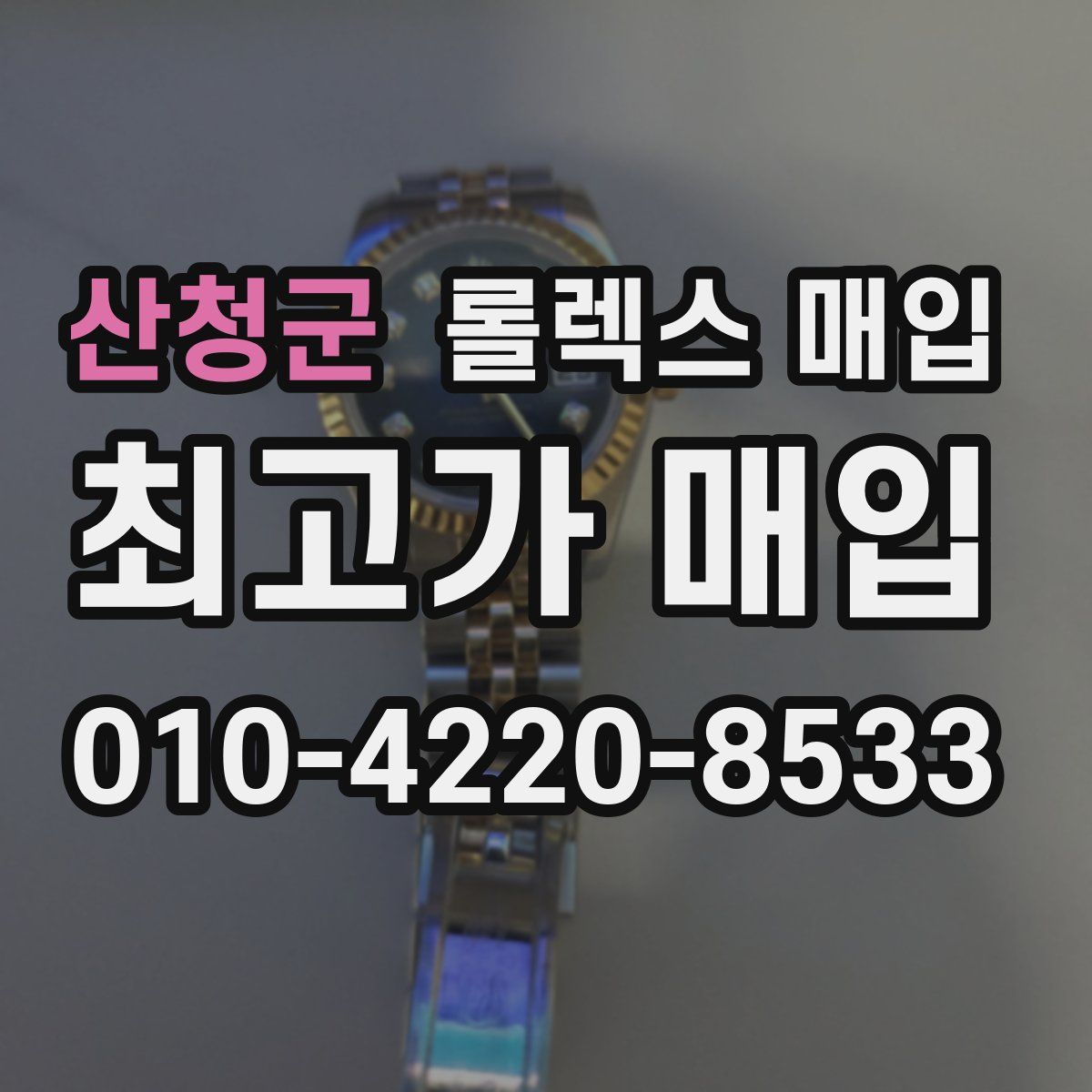 산청군 롤렉스 매입