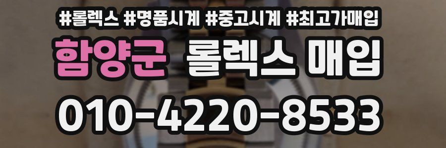 함양군 롤렉스 매입