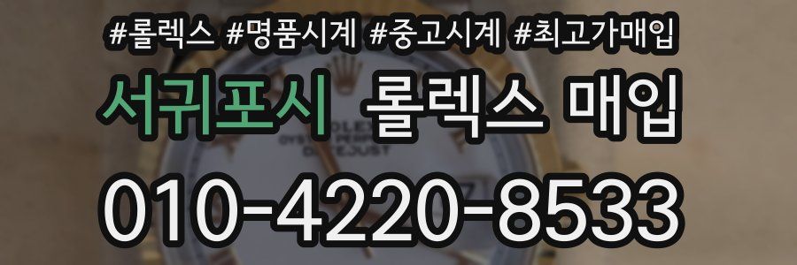 서귀포시 롤렉스 매입