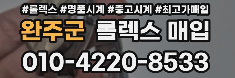 완주군 롤렉스 매입